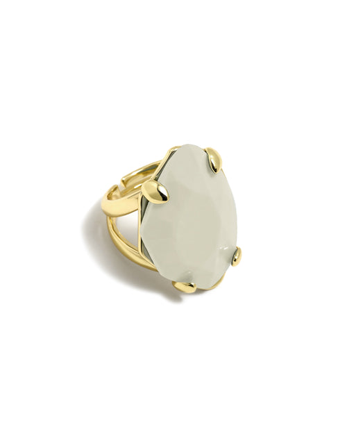 Facetted Bone Multi-size Ring