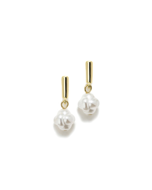 Pendientes Cocó Cortos Perlas