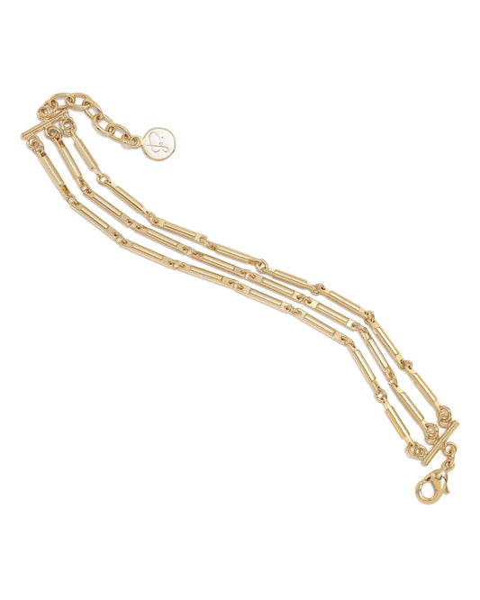 Pulsera Gold Summer Tres Líneas