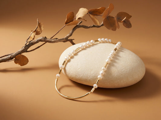 Collar Cocó Choker Perlas